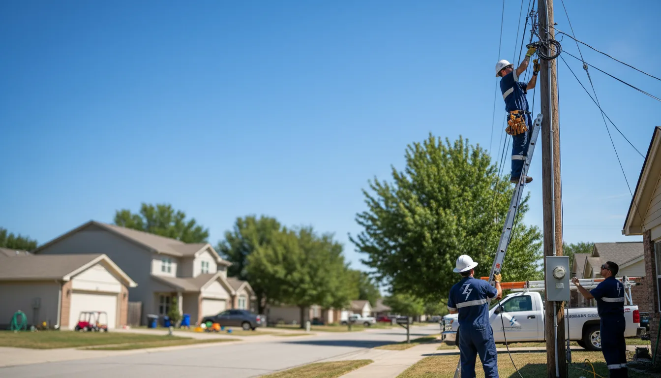 Residential electrician providing installation services in Herminie, PA